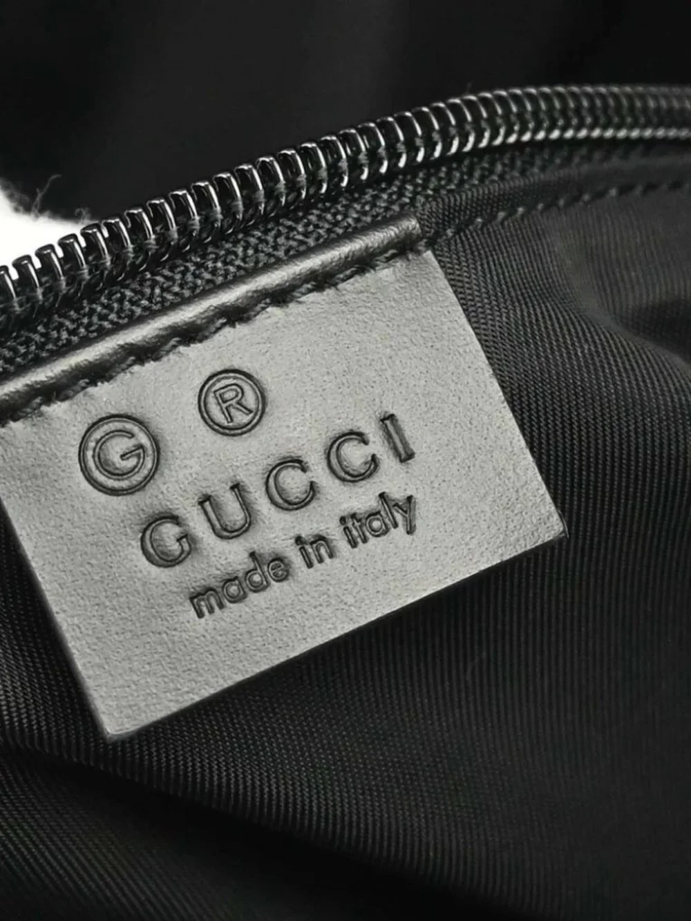 Gucci Black Techno Canvas Web Fold Over Backpack